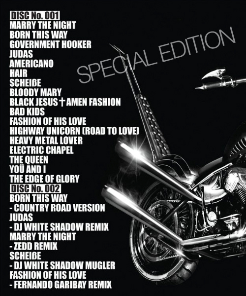 lady gaga born this way special edition. Above: Special Edition Track
