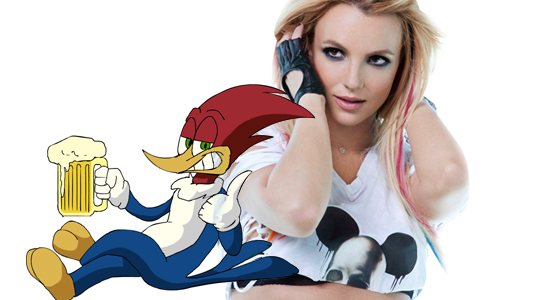 Britney Spears Channels Woody Woodpecker, Your Fave Could Never!